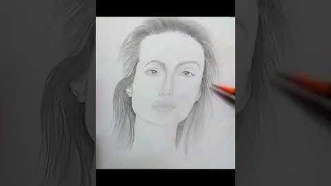 How to Draw Angelina Jolie | Hyper Realistic Pencil Sketch #pencilart #angelina | #Shorts