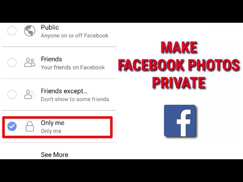 How to Make Photos Private on Facebook