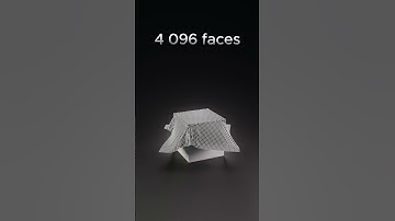 Cloth Simulation from 1 to 16 384 faces #3d #blender #clothsimulation #3danimation #smooth