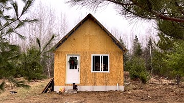 Building A Simple Affordable Off Grid Cabin: Warm Floor Skirting