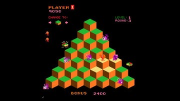 Faster, Harder, More Challenging Q*bert [Arcade Longplay] (1983) Mylstar