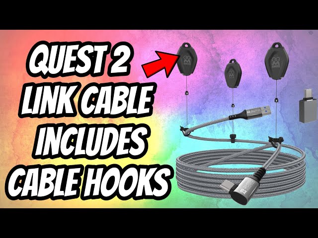 AMVR for Meta Quest 2 Link Cable 20FT and VR Cable Management 3 Packs for  Meta Quest 2/1 and PC VR, High Speed PC Data Transfer USB 3.0 to Type C  Cable