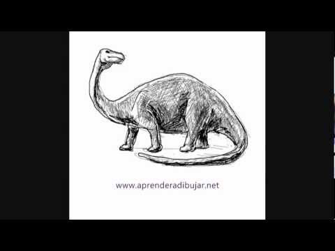 Dinosaurier Zeichnung - Online Zeichnen Lernen - YouTube