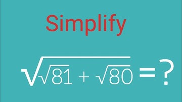 A Nice Square Root Math Simplification/How Solve it?