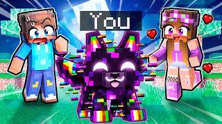 YOU are a BABY GLITCH WOLF in Minecraft!
