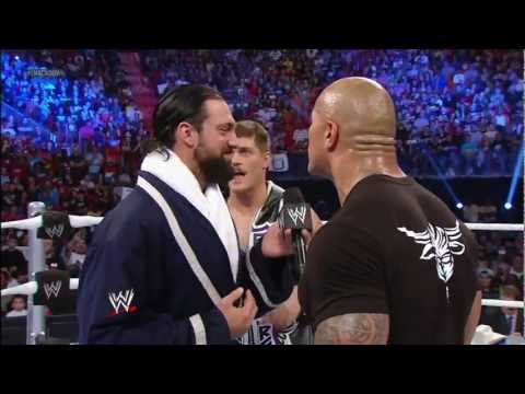 The Rock gets into a battle of wits with Team Rhodes Scholars- WWE Smackdown 1/11/13