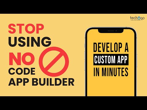 STOP ❌ NO CODE APP DEVELOPMENT | Develop Custom App in Minutes | Techugo #nocode #lowcodeplatform