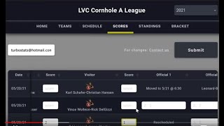 Updating Scores and Rescheduling Games