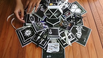 Ideas Exo Hexagon Explosion Box / ideas gift / diy exo gift (part 2)
