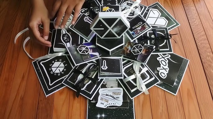 Ideas Exo Hexagon Explosion Box / ideas gift / diy exo gift (part 1) -  YouTube