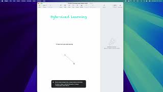 First steps with Apple pages