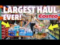 🤯 OUR BIGGEST HAUL EVER! INSANELY MASSIVE COSTCO HAUL! SHOPPING AT COSTCO FOR HUGE PARTY HAUL SNACKS