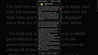 | Gold Lock Screen and its features | Tech With Asia | screenshot 2