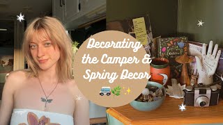 Decorating the Camper & Spring Cleaning 🚐🌲🌿✨