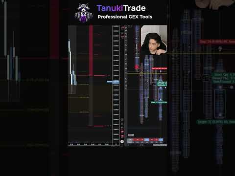 Cara trading di sekitar level GEX pada Put Wall menggunakan TanukiTrade.