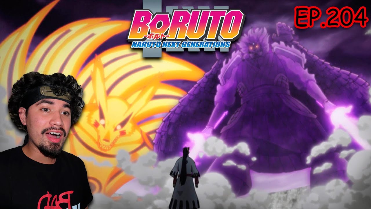 NARUTO AND SASUKE VS JIGEN || Boruto REACTION 204 ||