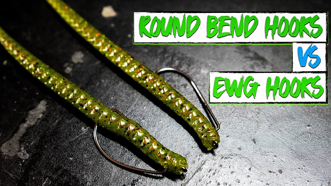 How to Choose the Right Hook for Bass Fishing - Round Bend Hooks vs. EWG  Hooks 