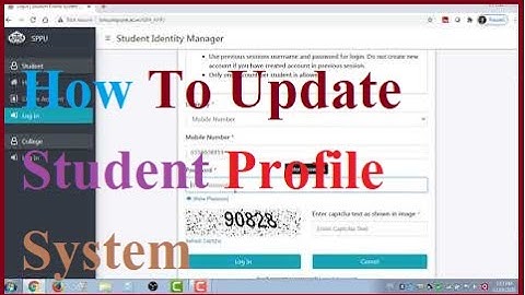 How To Update Student Profile System. How to change student profile -pune university. #unipune