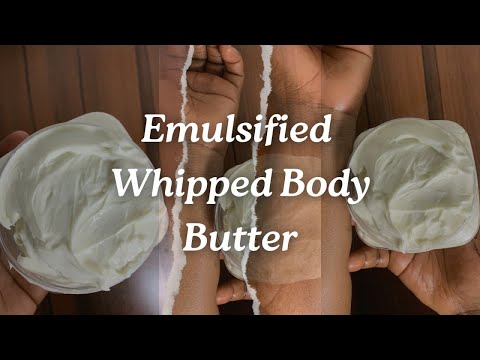 HOW TO MAKE EMULSIFIED BODY BUTTER THAT BRIGHTENS THE SKIN AND SUPPORT SKIN BARRIER. #skincare #fyp