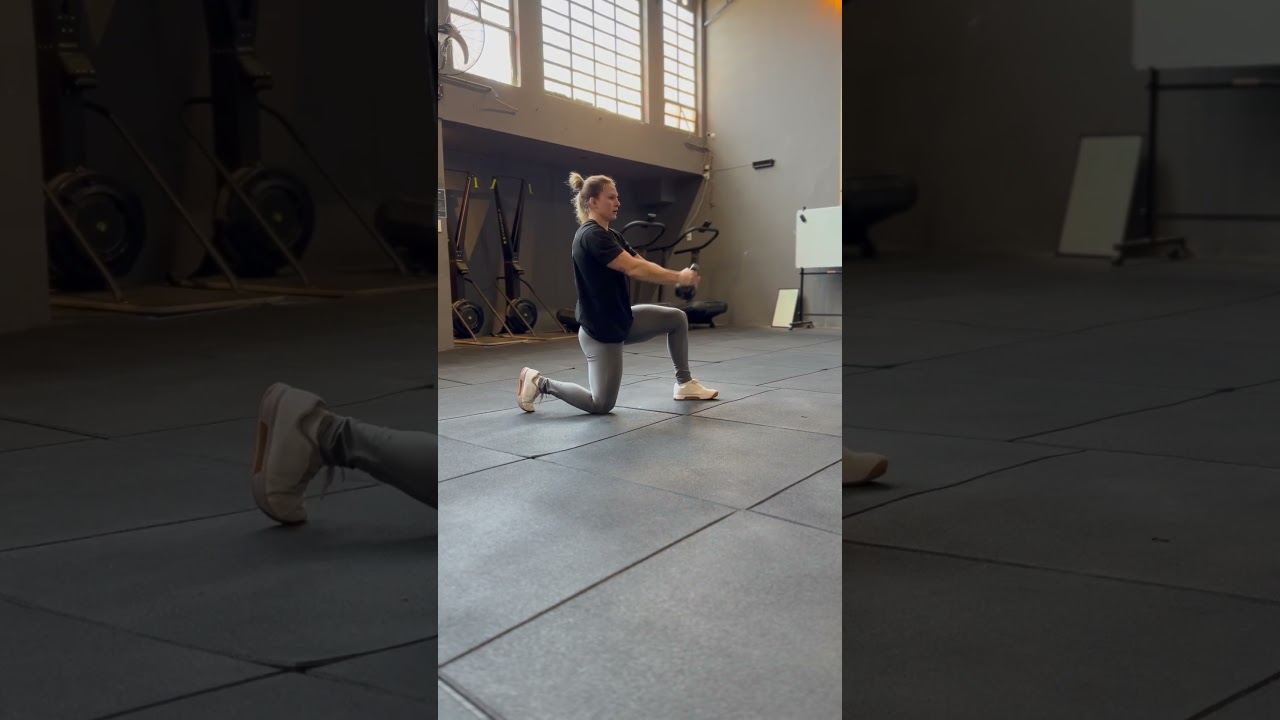 Half Kneeling Kettlebell Chop and Lift