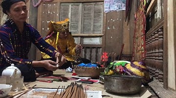 Thầy Pụt làm lễ cầu an cho gia chủ người Tày tại Quang Bình - Hà Giang