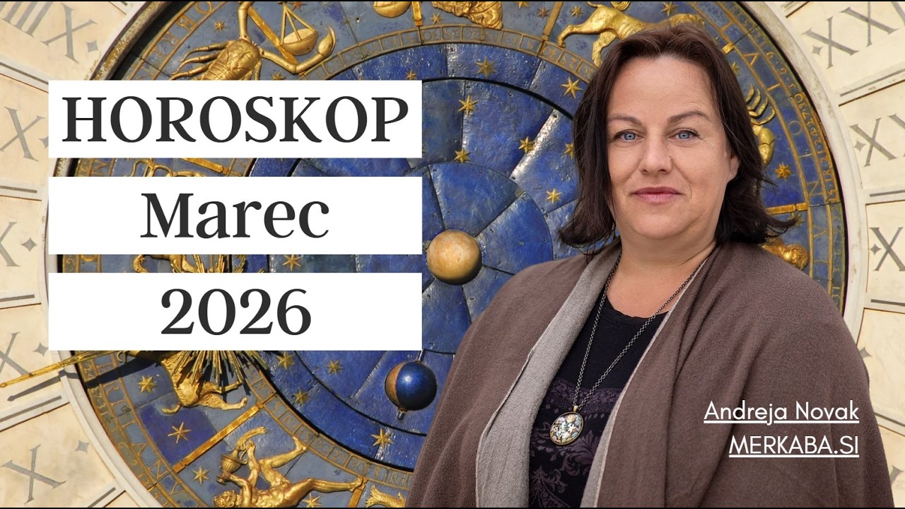 Mesečni horoskop MAREC 2026 - Andreja Novak - Merkaba.si #horoskop