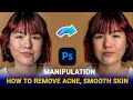 Smooth skin in Photoshop | Photoshop Face Editing Hack