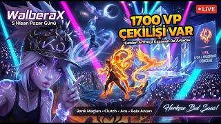 🎁 1700 VP ÇEKİLİŞİ! | İzleyici ile Rank Maçları | Yeni Harita VALORANT CANLI