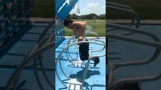 Out door working triceps