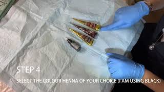 How To Do A Stencil Henna Tattoo