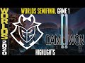 G2 vs DWG Highlights Game 1 | Semifinals Worlds 2020 Playoffs | G2 Esports vs Damwon Gaming G1