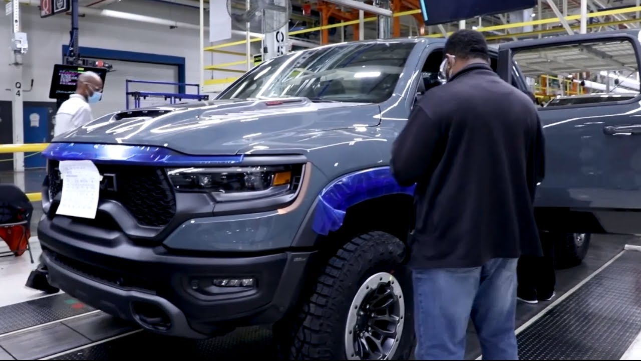 First 2021 Ram 1500 TRX Rolls Off the Production Line | how its made