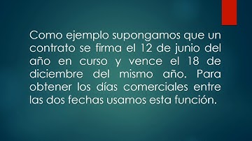Como calcular la cantidad de días entre dos fechas tomando un año de 360 días. Función DIAS360.