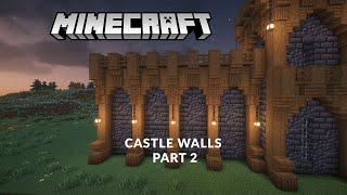 🏰 Minecraft Castle Wall Tutorial (Part 2 of 3)