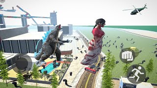 Giant Kamla Vs Godzilla Fight 😮 | Indian bikes driving 3d #indianbikedriving3d #gta @HarshTatsuya
