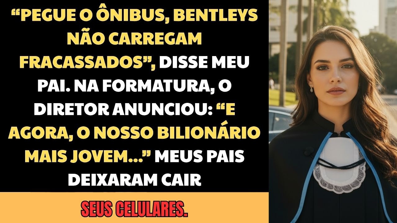 Meus pais me fizeram ir de ônibus para a minha formatura — Enquanto compravam um Bentley...