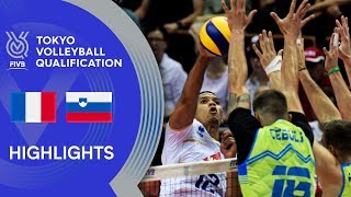 FRANCE vs. SLOVENIA - Highlights Men | Volleyball Olympic Qualification 2019