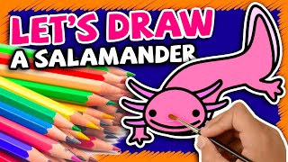 Let’s draw this Axolotl (Salamander)