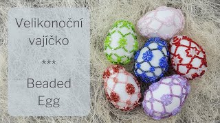 Návod: Velikonoční vajíčko obšité korálky / DIY Tutorial: Beaded Easter Egg