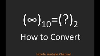 What is binary notation for Infinity
