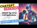 Prompt injection  ai hacking  llm attacks