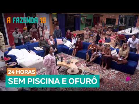Ariela provoca punição e peões perdem acesso à piscina e ao ofurô | A Fazenda 18