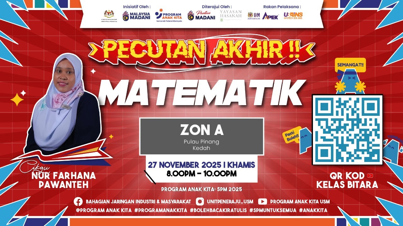 ZON A - MATEMATIK // PECUTAN AKHIR 2 (27 NOVEMBER 2025)