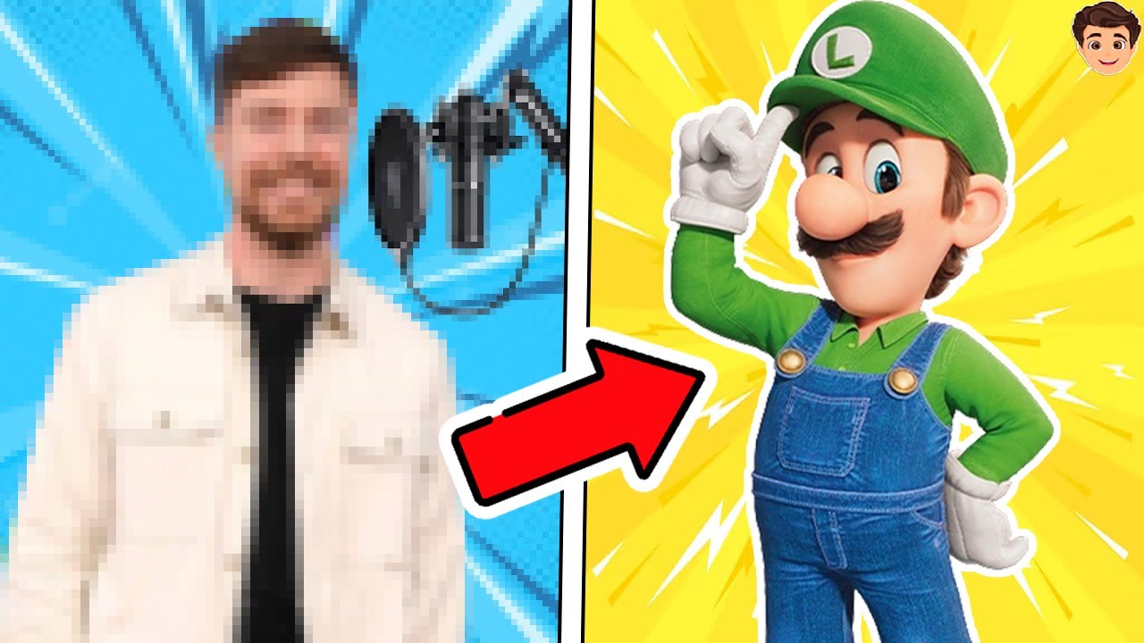 Las Voces DETRÁS de los PERSONAJES de SUPER MARIO BROS LA PELICULA 🎤😮 ...
