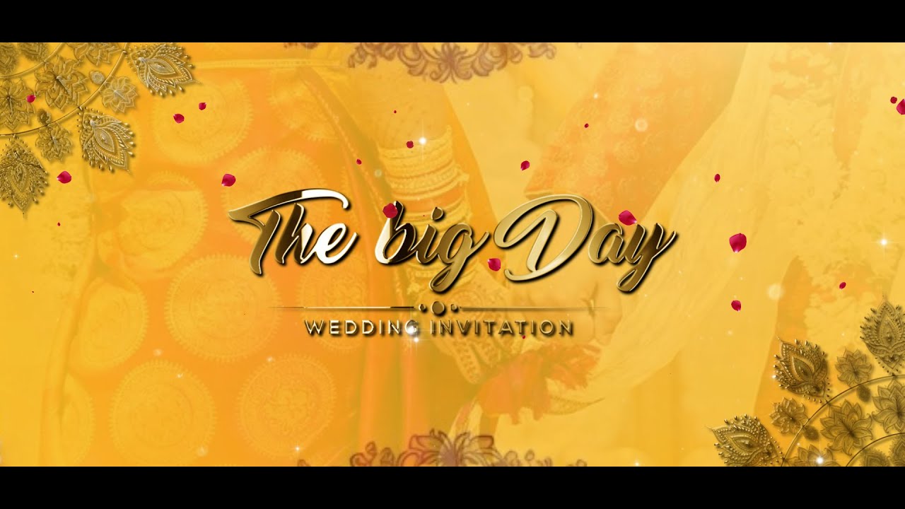 Green Screen Wedding Invitation / Download link in description  / Free Template / KM Creative Works