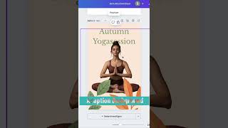 Autumn Yoga Posting #canva #canvatutorial #howtodesignattractivepostincanva #canvapro