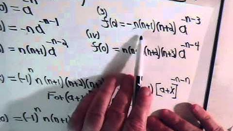 Taylor Series & Binomial Expansion Part 5: Negative Exponents - Continued