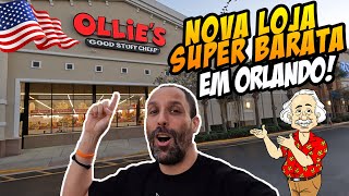 Tour completo pela nova loja Ollie's Bargain Outlet de Orlando - Tudo Barato!!!