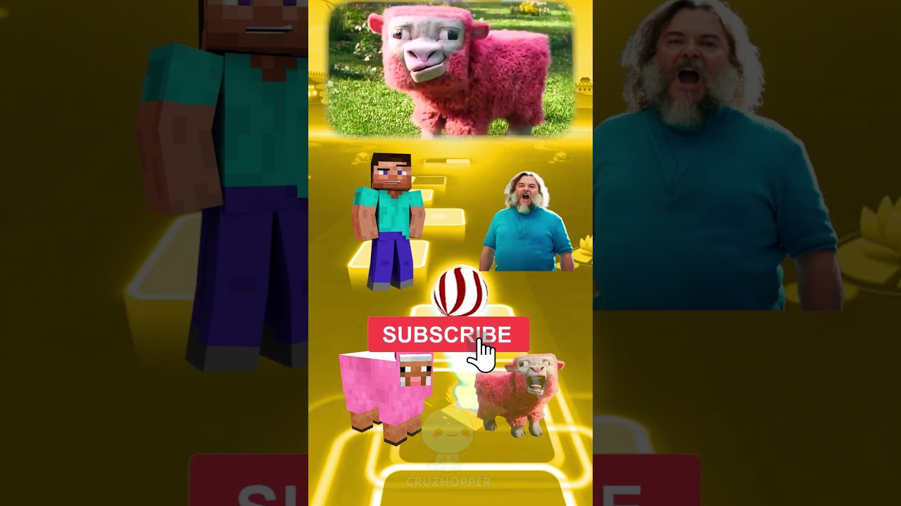 MINECRAFT GAME 🆚 MINECRAFT MOVIE 4 🎶 Tiles Hop EDM Rush