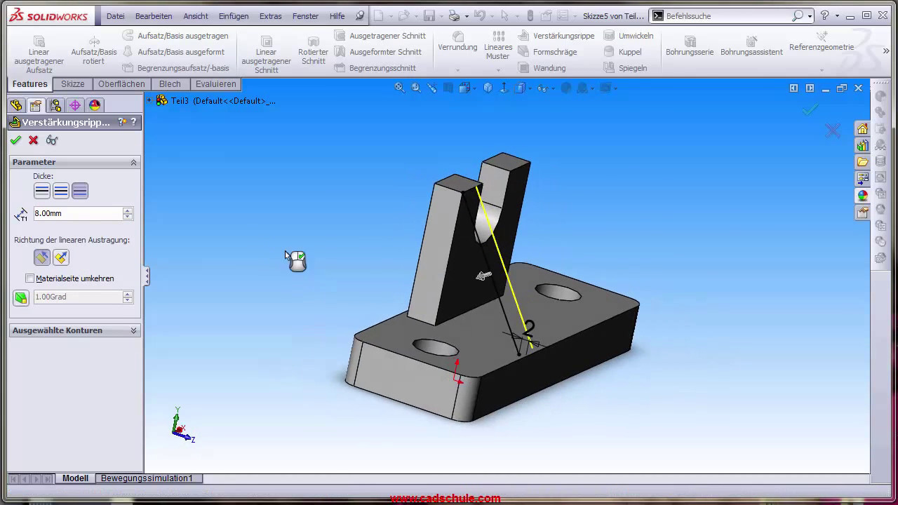 Solidworks Profi Solidworks Grundlagen Tutorial Beispiel/Practice Design for beginners ...